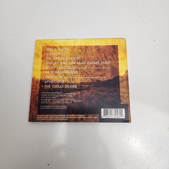 Justin Angelo Down To Earth 2015 Autographed Folk Genre Music CD - Picture 2 of 4
